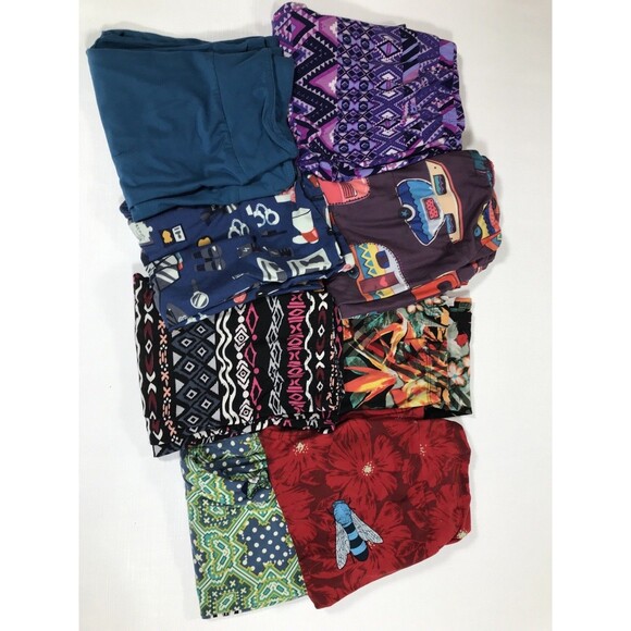 Lot Of 7 Pairs OS LulaRoe 1 Other Leggings Size One Size - Picture 8 of 8